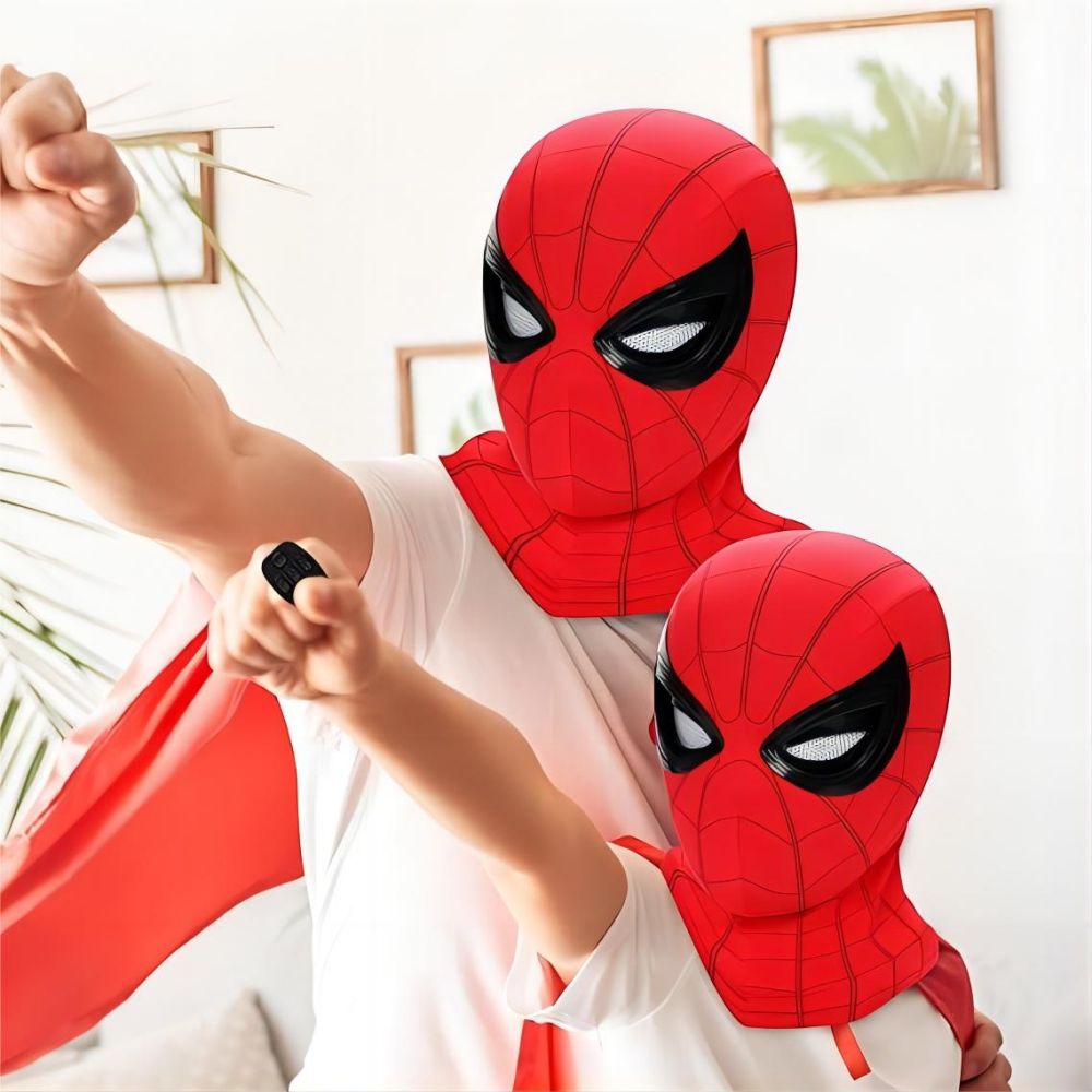 Movie Spidey Mask Eyes Glowing - Kids Face Mask ulasan dan harga