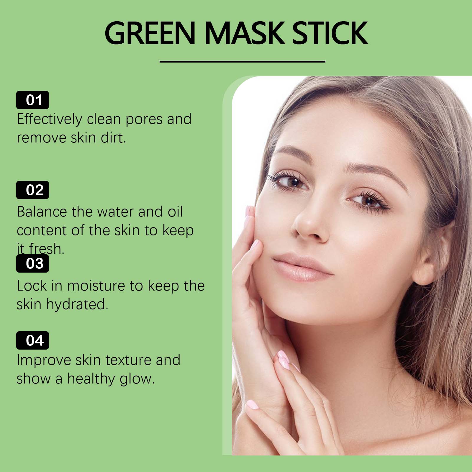 1~5PCS Green Tea Clay Stick Fo - Dust Mask Construction ulasan dan harga