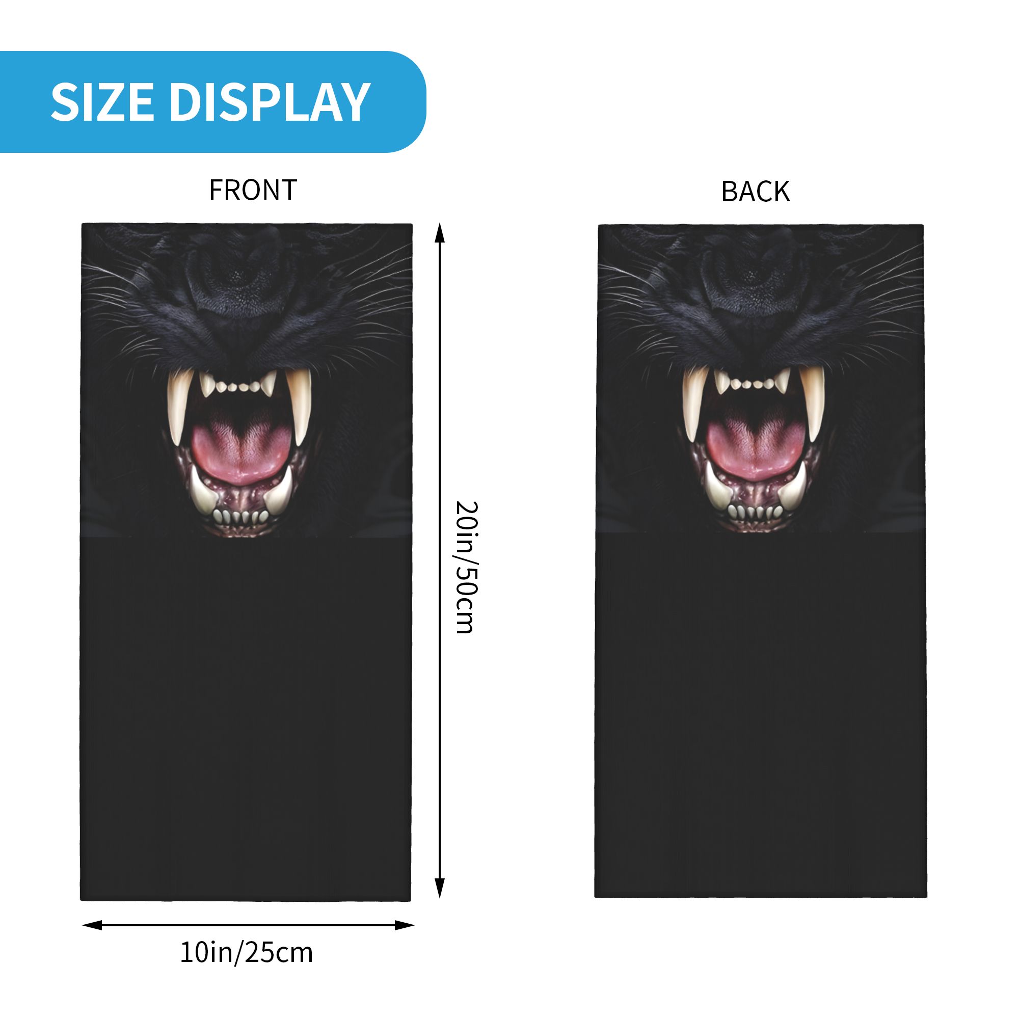 Custom Black Panther Animal He - Neck Gaiter Face Cover ulasan dan harga