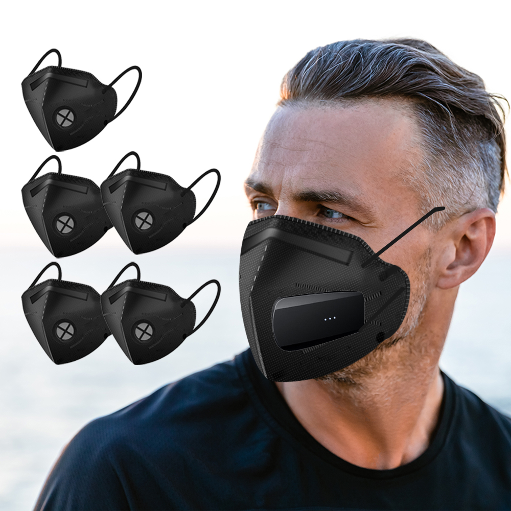 Breathe Easy Rechargeable Elec - Kn95 Respirator Mask ulasan dan harga