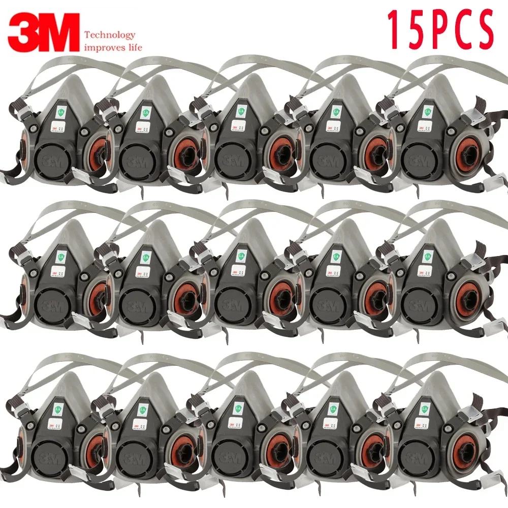 15p 3M 6200 Gas Mask for Spray - Dust Mask Construction ulasan dan harga