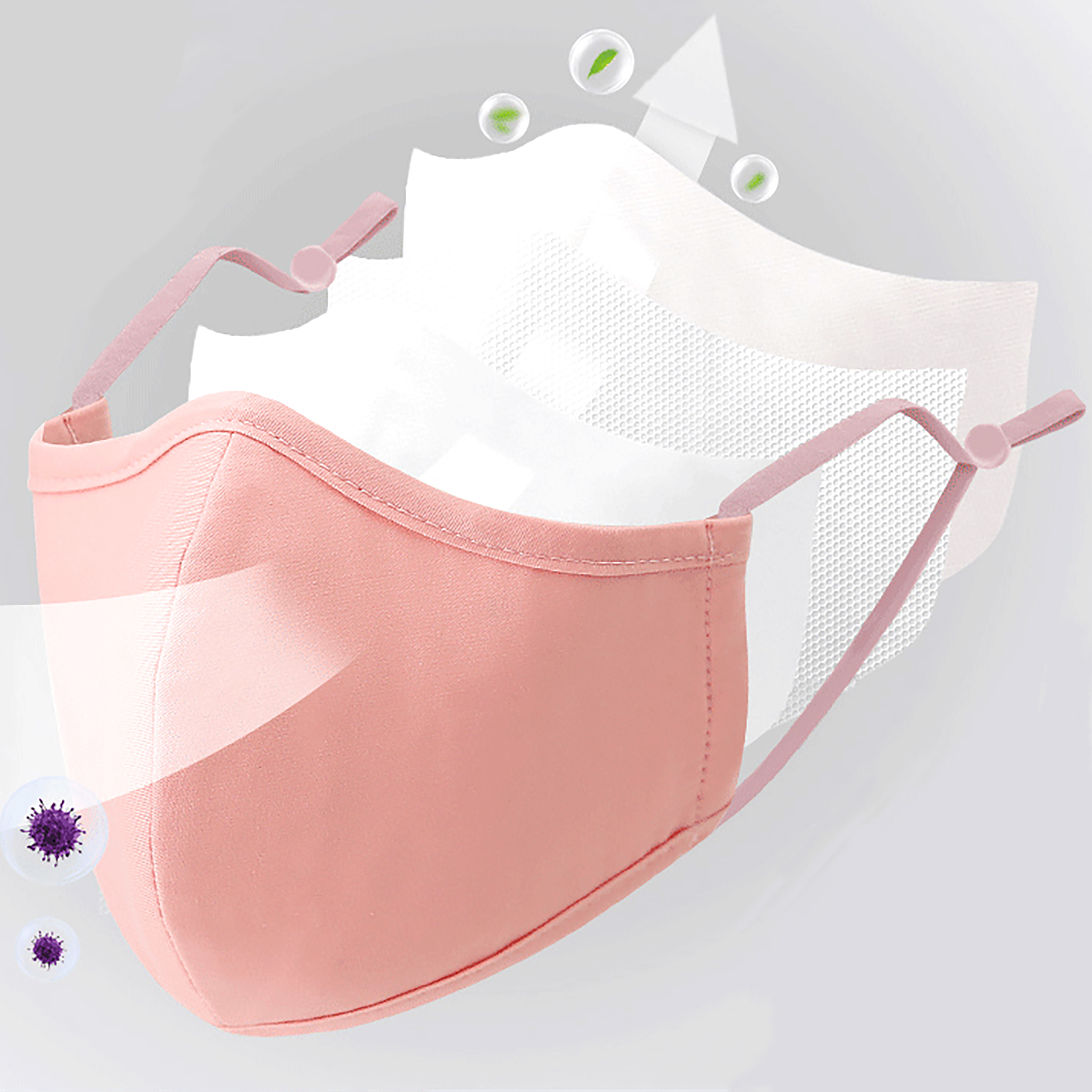 4 Styles New Upgrade Cotton Fa - Cloth Face Mask Washable ulasan dan harga