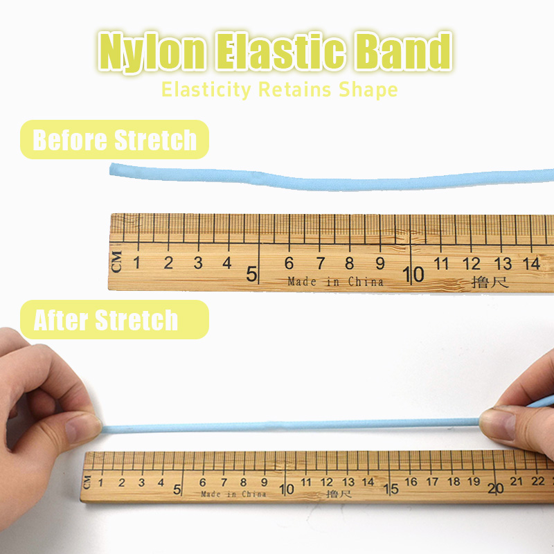 20/30M 3mm 5mm Elastic Cord Ro - Mask Lanyard Adjustable ulasan dan harga