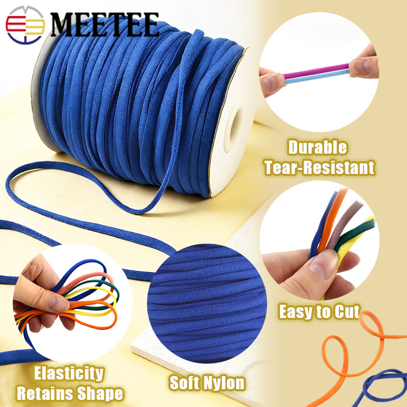 20/30M 3mm 5mm Elastic Cord Ro - Mask Lanyard Adjustable ulasan dan harga