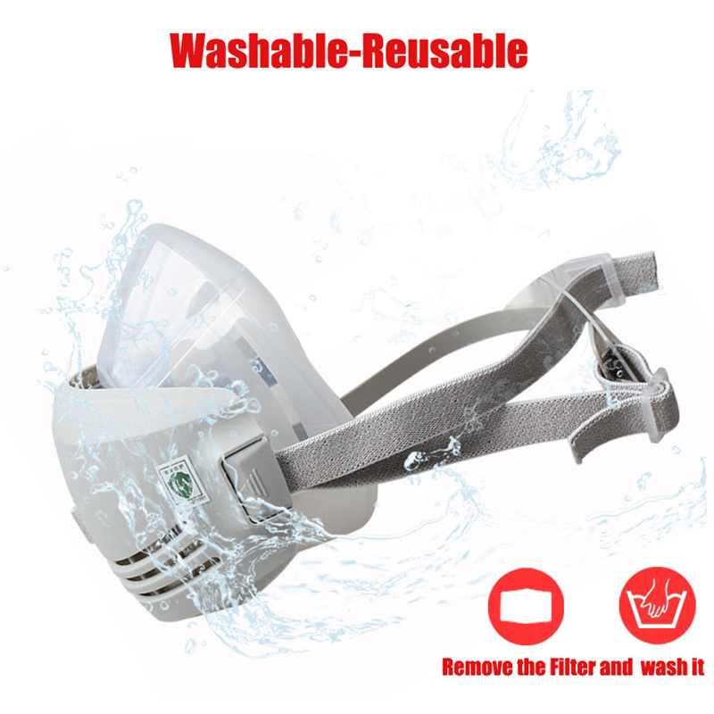 Silicone Dust-proof Gas Mask R - Cloth Face Mask Washable ulasan dan harga