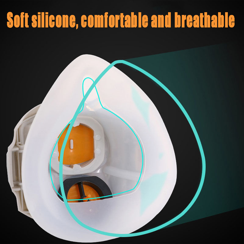 Silicone Dust-proof Gas Mask R - Cloth Face Mask Washable ulasan dan harga