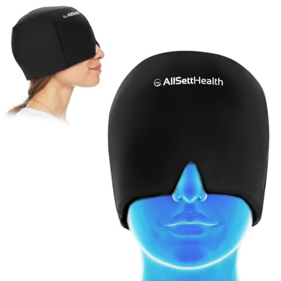 Migraine Relief Cap Ice Head W - Black Face Mask Pack ulasan dan harga