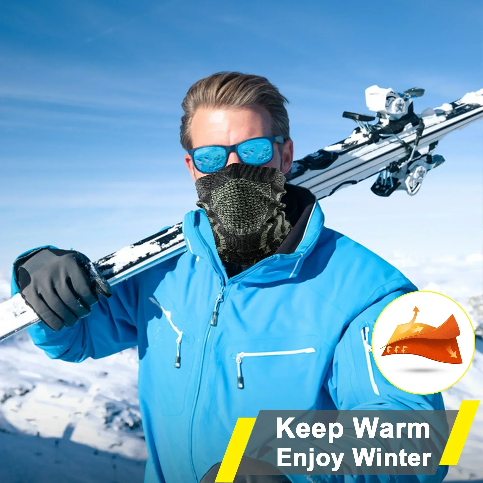Winter Ring Tube Soft Bandana  - Neck Gaiter Face Cover ulasan dan harga